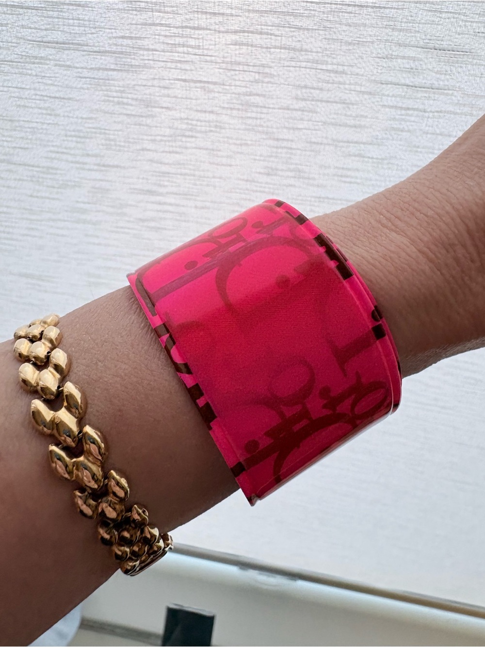 Authentic Christian Dior Y2K Slap Bracelet